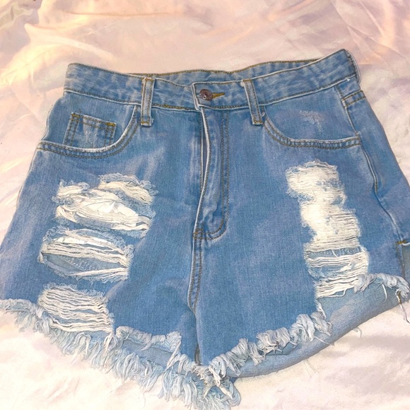 Ripped Jean Shorts - Picture 1 of 1